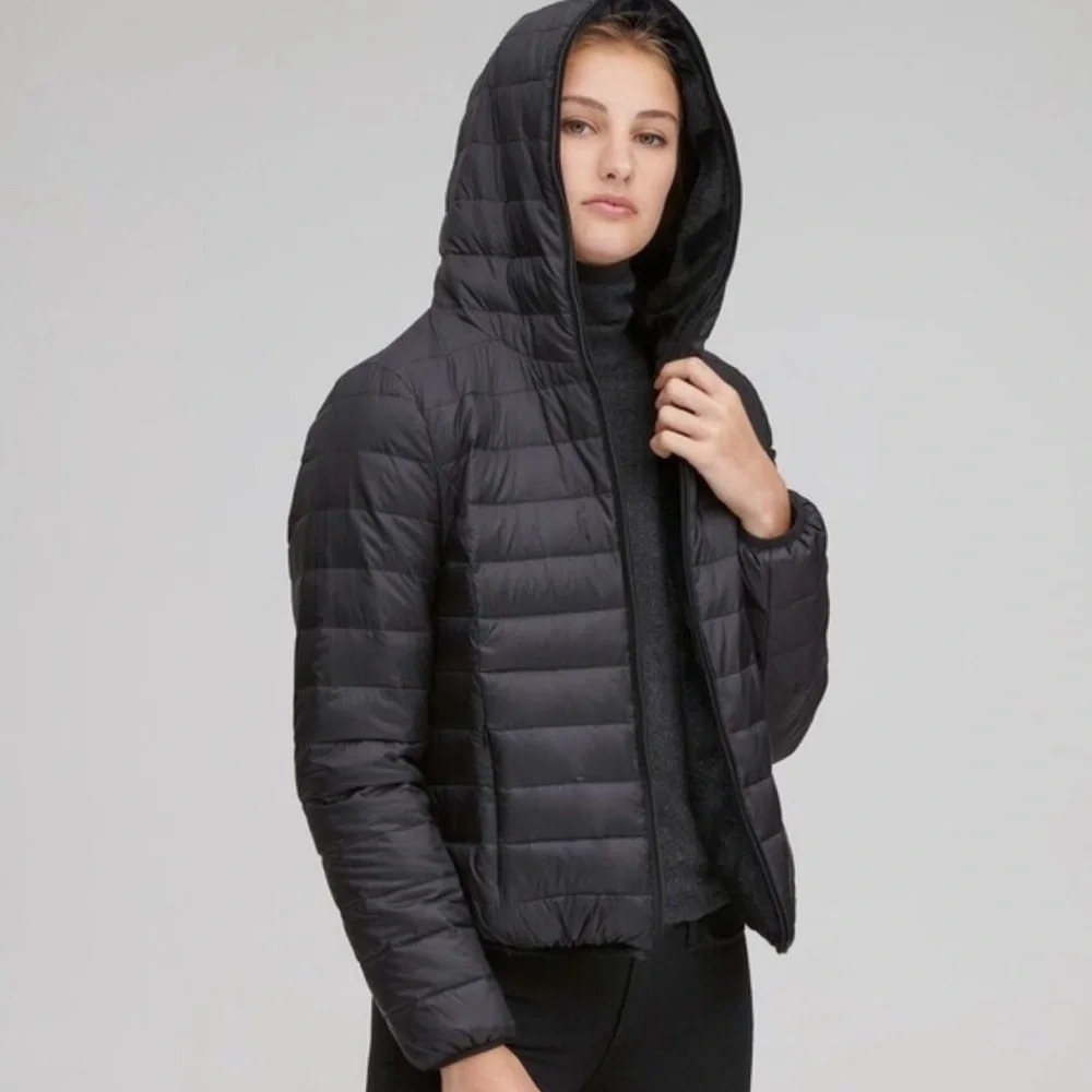 NWOT Andrew Marc Premium Puffer & Plush Reversible Hooded Jacket Size M/L